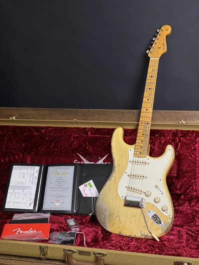 Fender 2020 Custom Shop Stratocaster 57 Heavy Relic Faded Nocaster Blonde